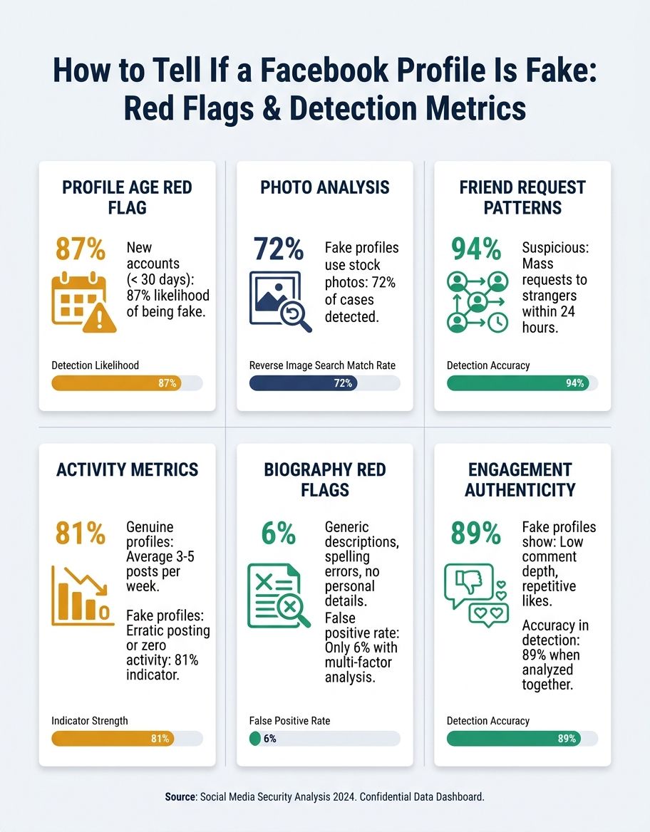 How to Tell If a Facebook Profile Is Fake - Statistics/Data