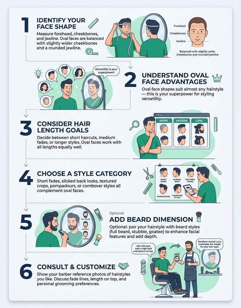 Versatile short haircuts for oval face shape men