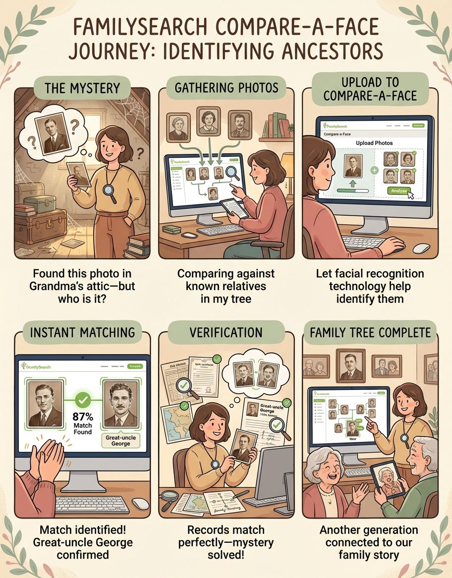 Real-world application showing successful ancestral photo matching