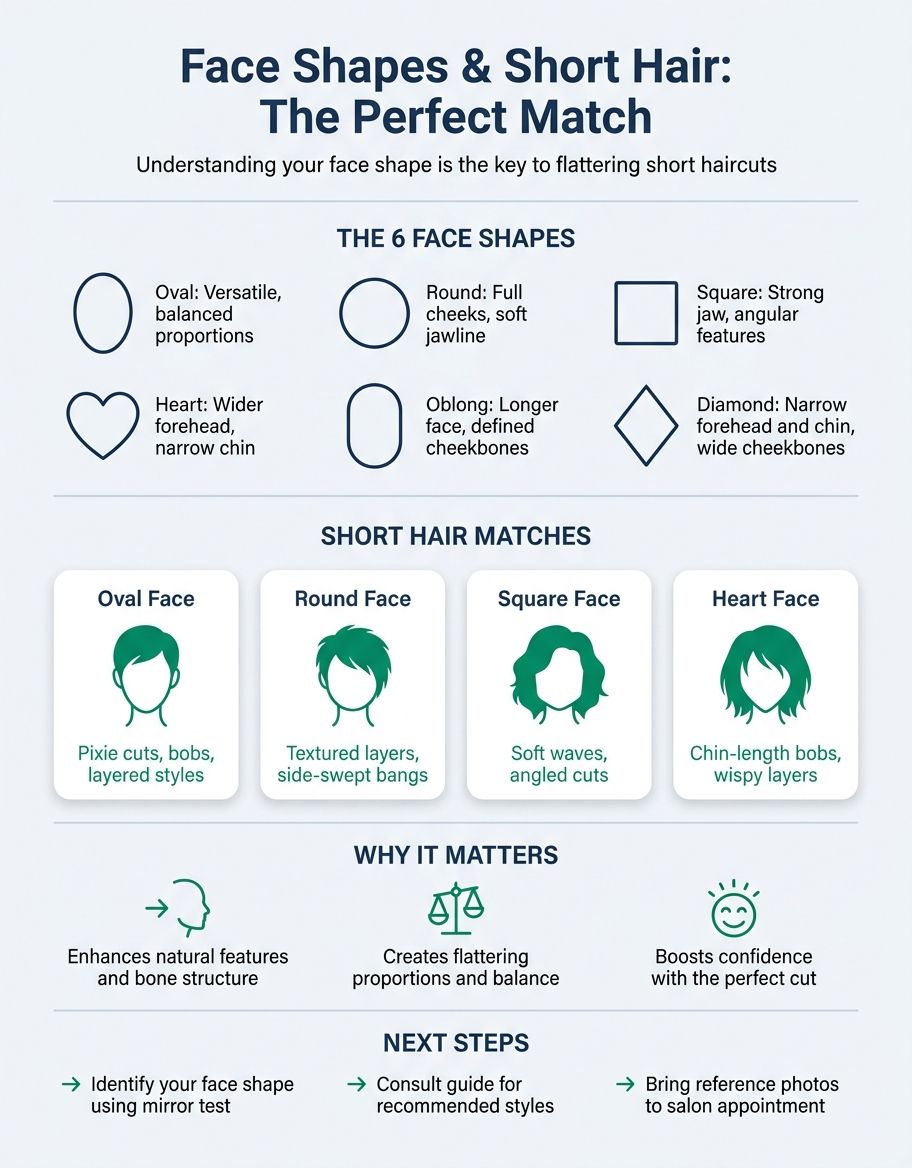 A complete guide to choosing the best short hairstyles by face shape