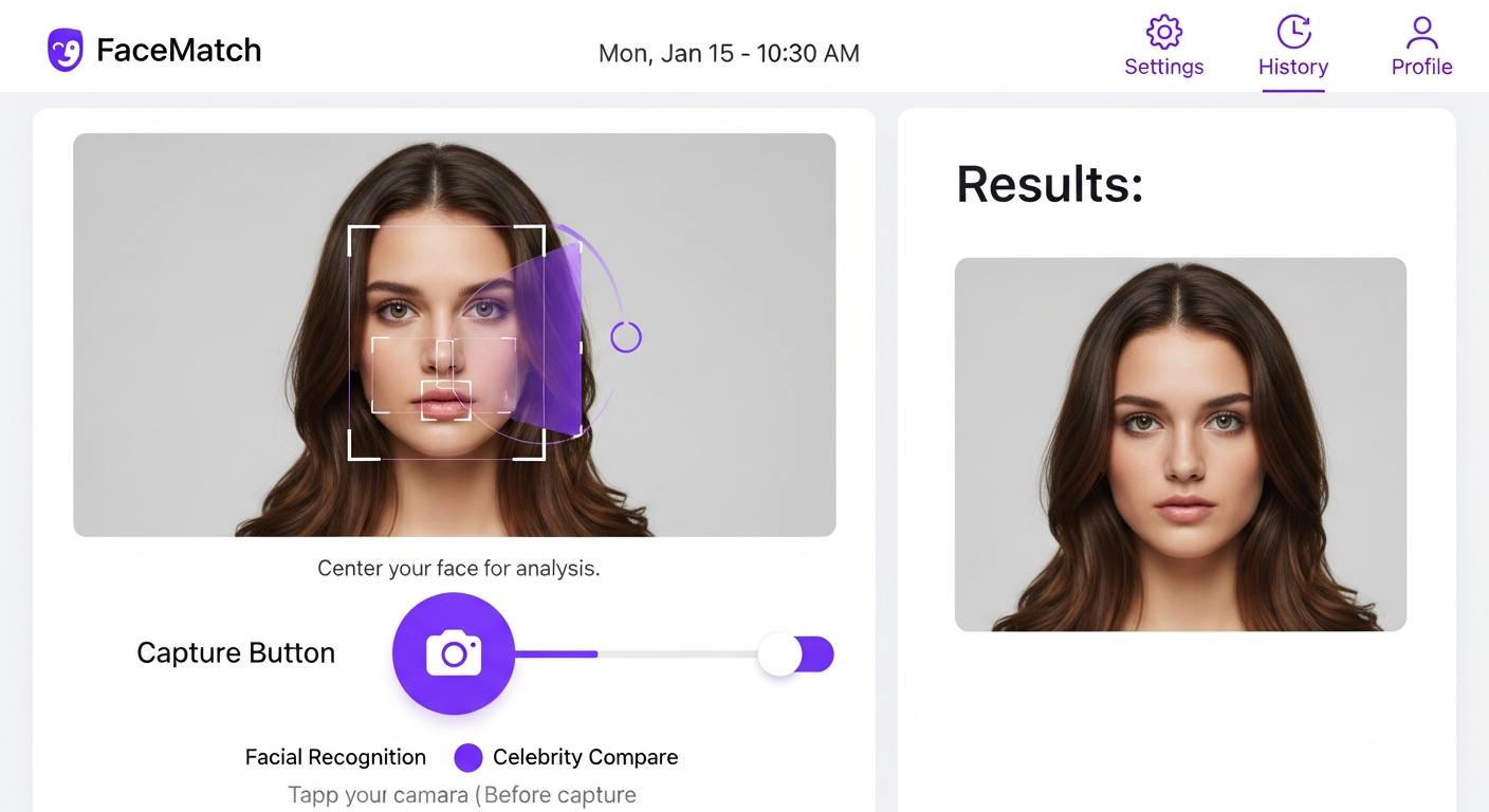 how do i look like celebrity face comparison app interface showing twin match results