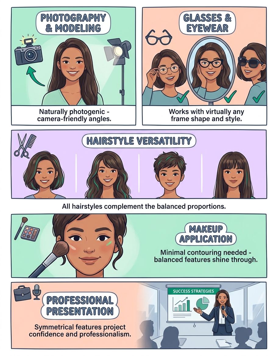 oval face shape - AI face analysis for oval face shape detection
