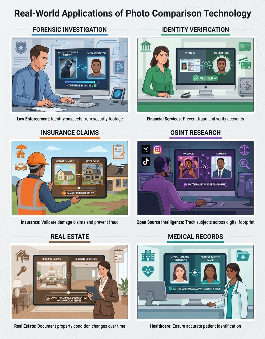 Real-world use cases for comparing two photos