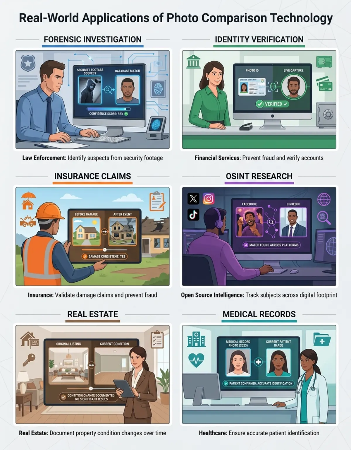 Real-world use cases for comparing two photos