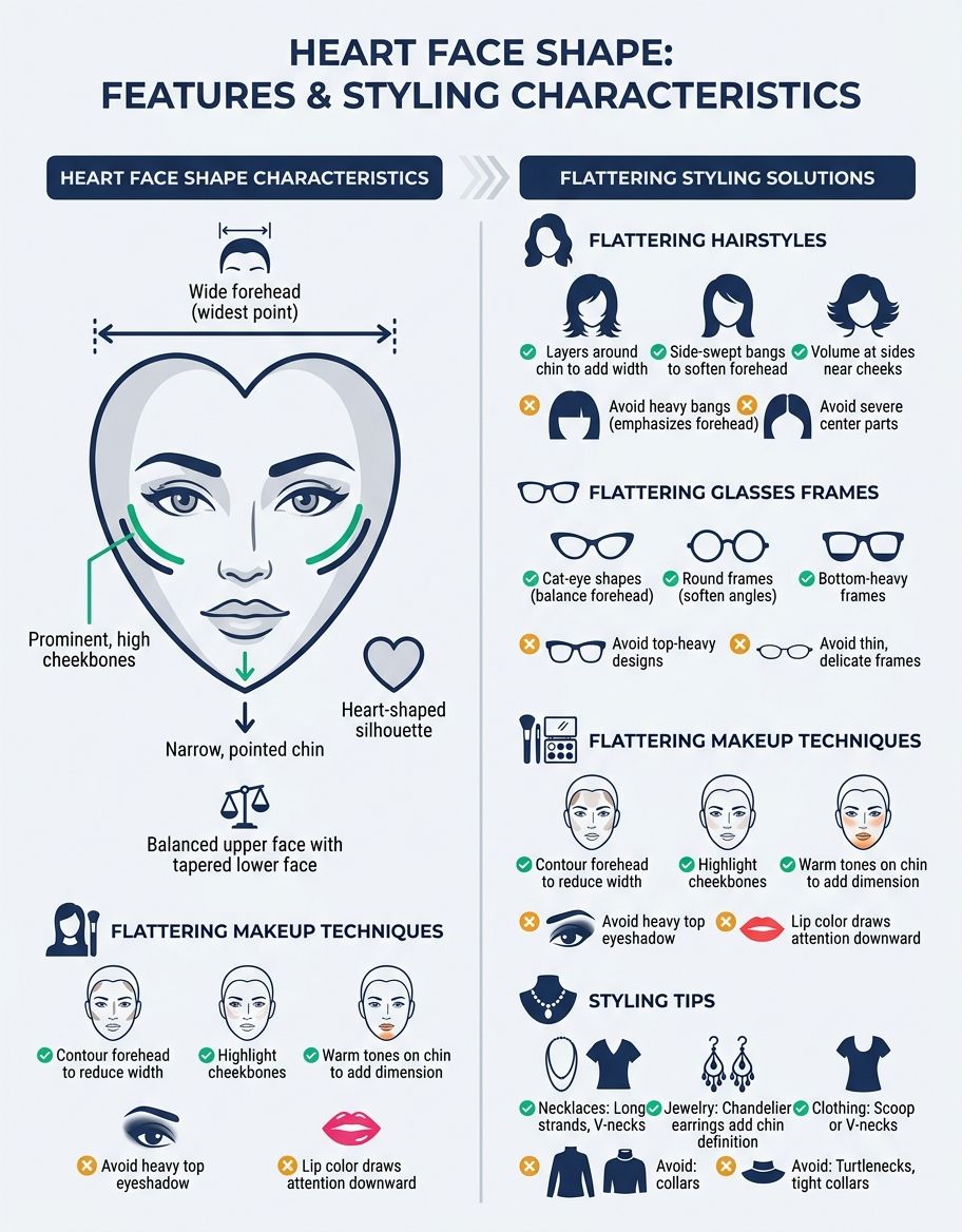 Best hairstyles for heart face shape comparison — chin bob, lob, and layered long hair