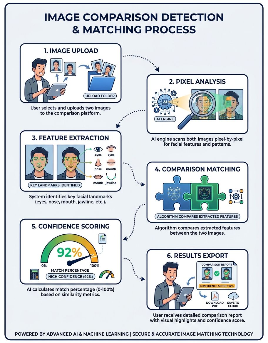 compare images - Visual explanation of image comparison process