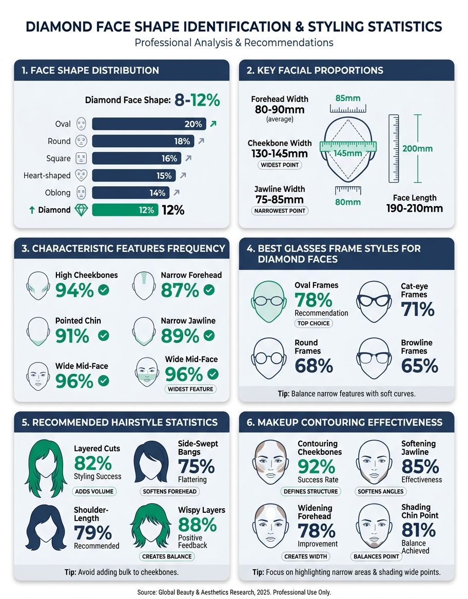 Best glasses frames for diamond face shape — oval, cat-eye, rimless, and browline styles