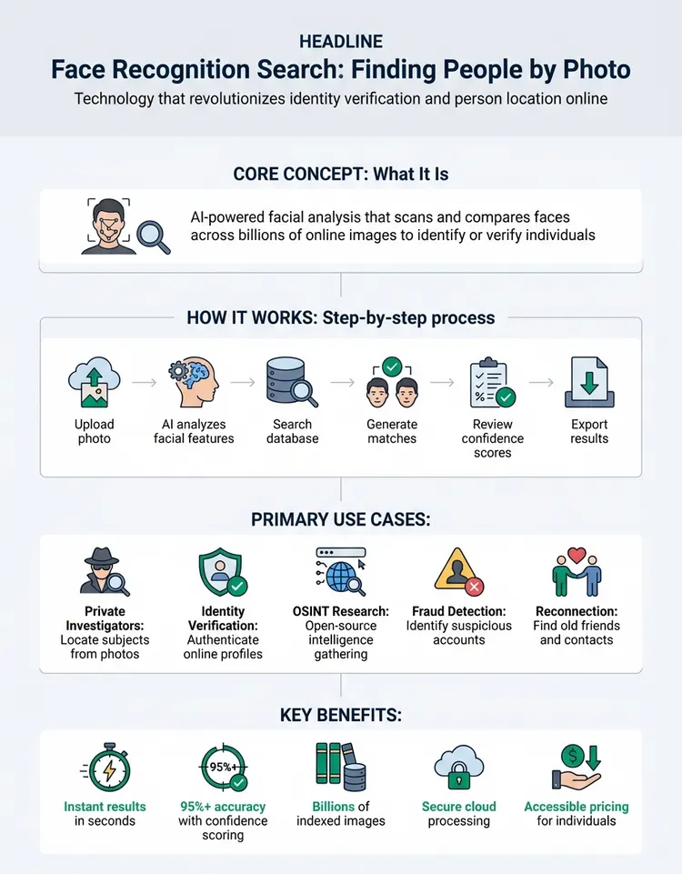Face Recognition Search: The Complete Guide to Finding People by Photo