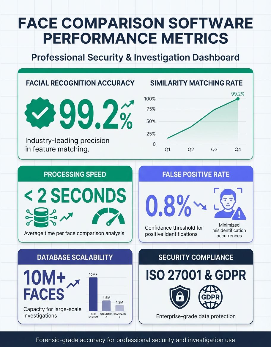Statistical data on face comparison software effectiveness