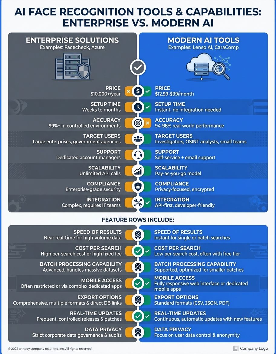 Platform comparison visualization