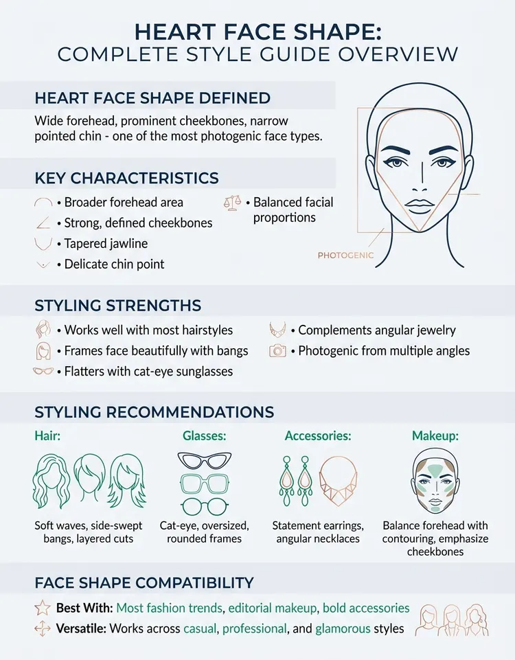 Heart Face Shape: Style Guide for Hair, Glasses, Makeup & More