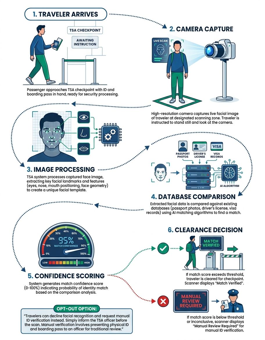 tsa facial recognition opt out - Process/Step-by-Step