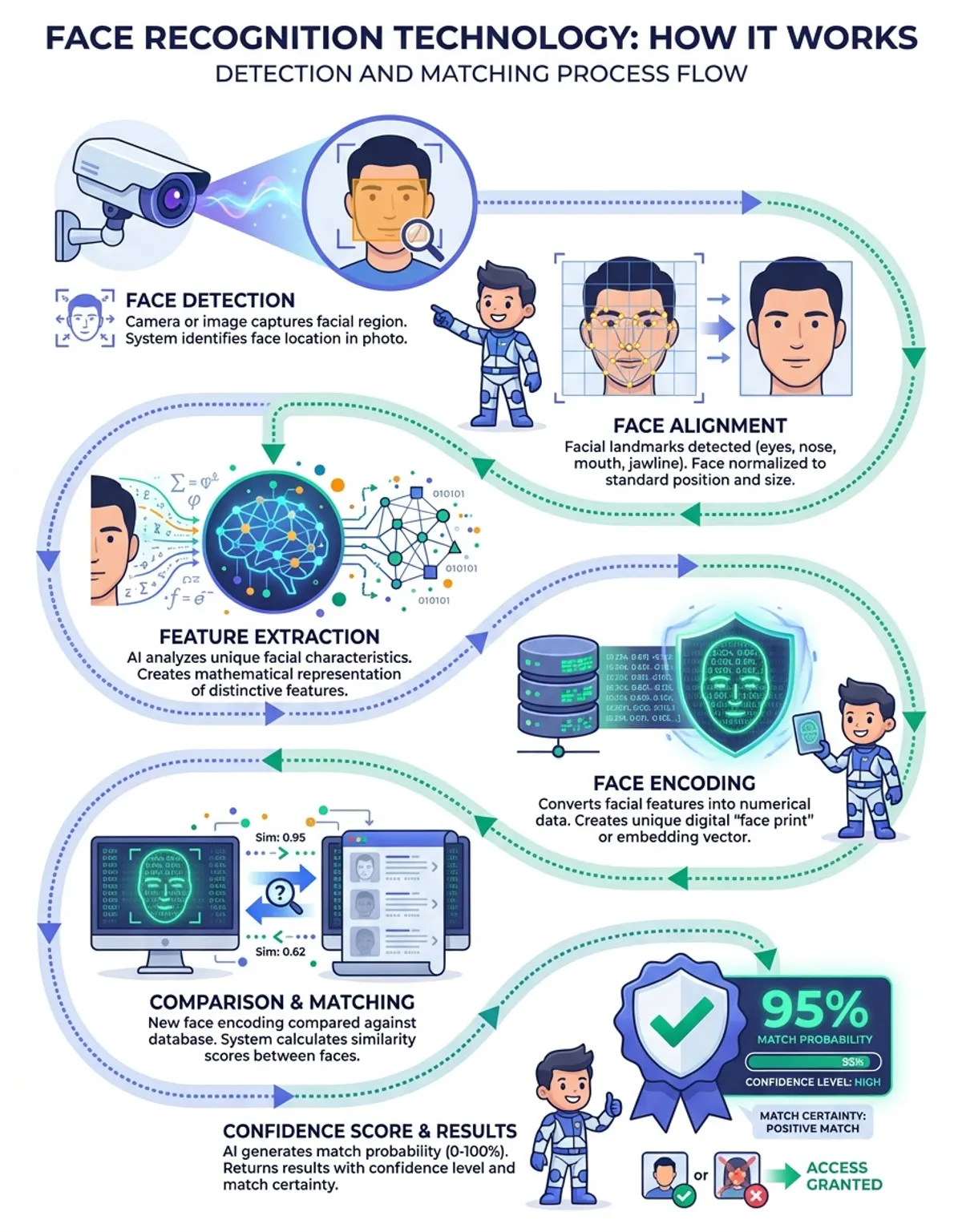 how face recognition technology works - face-detection-process