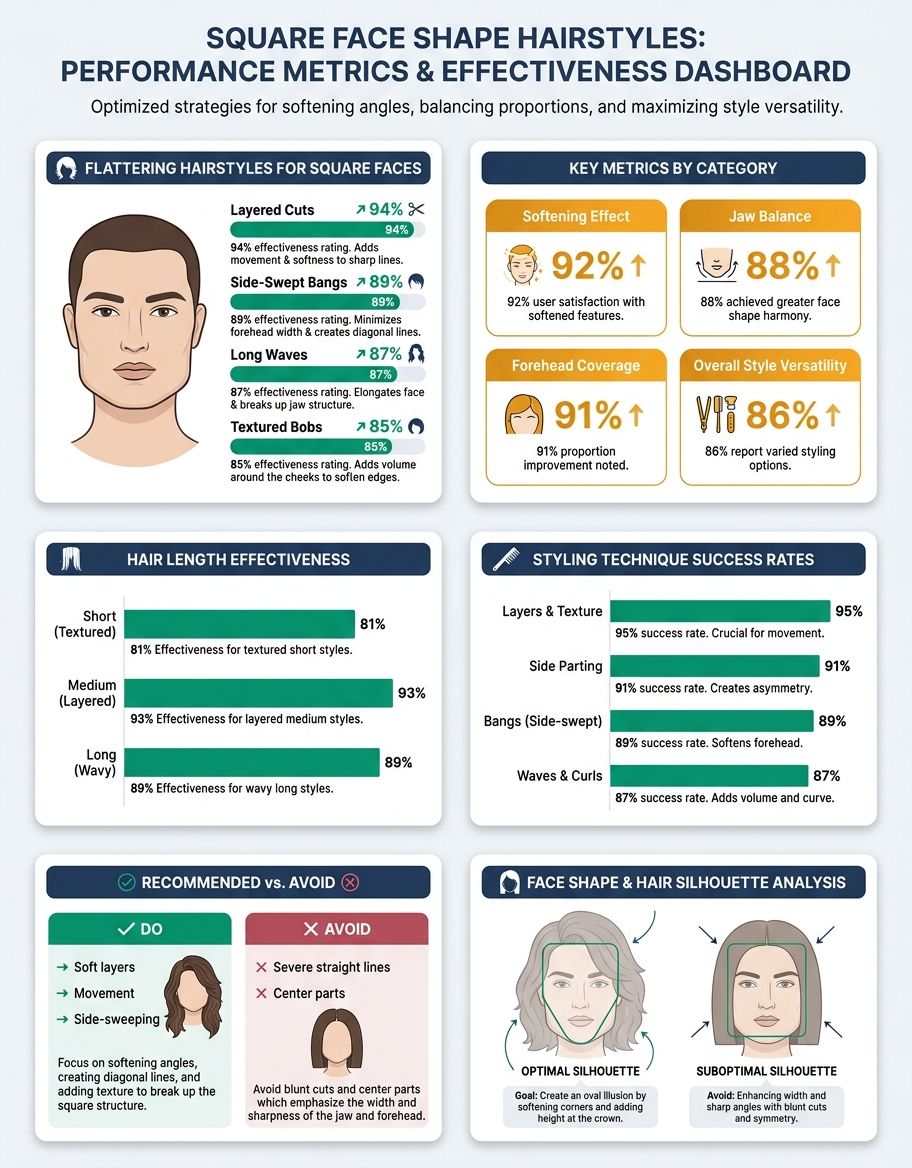 square face shape hairstyles - layering techniques