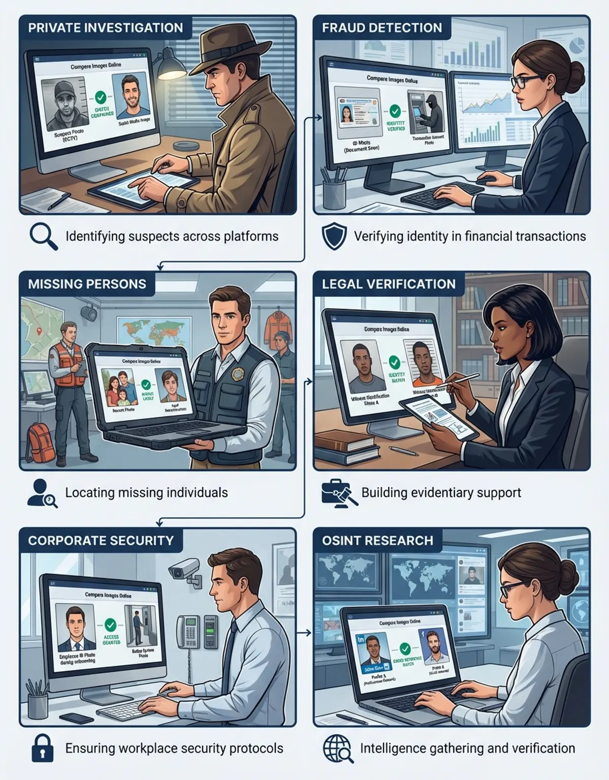 Real-world applications of comparing images online in professional workflows