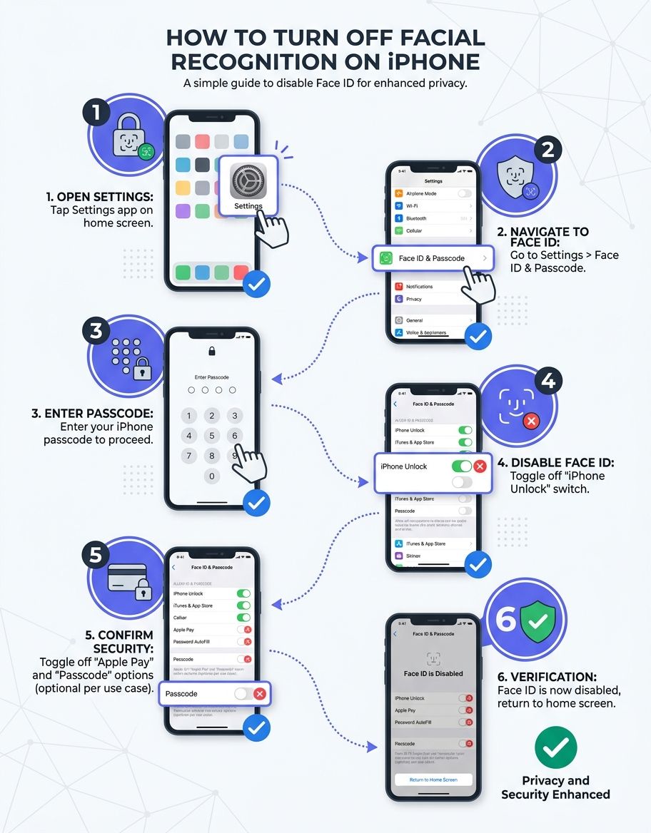 how to turn off facial recognition on iphone - process guide