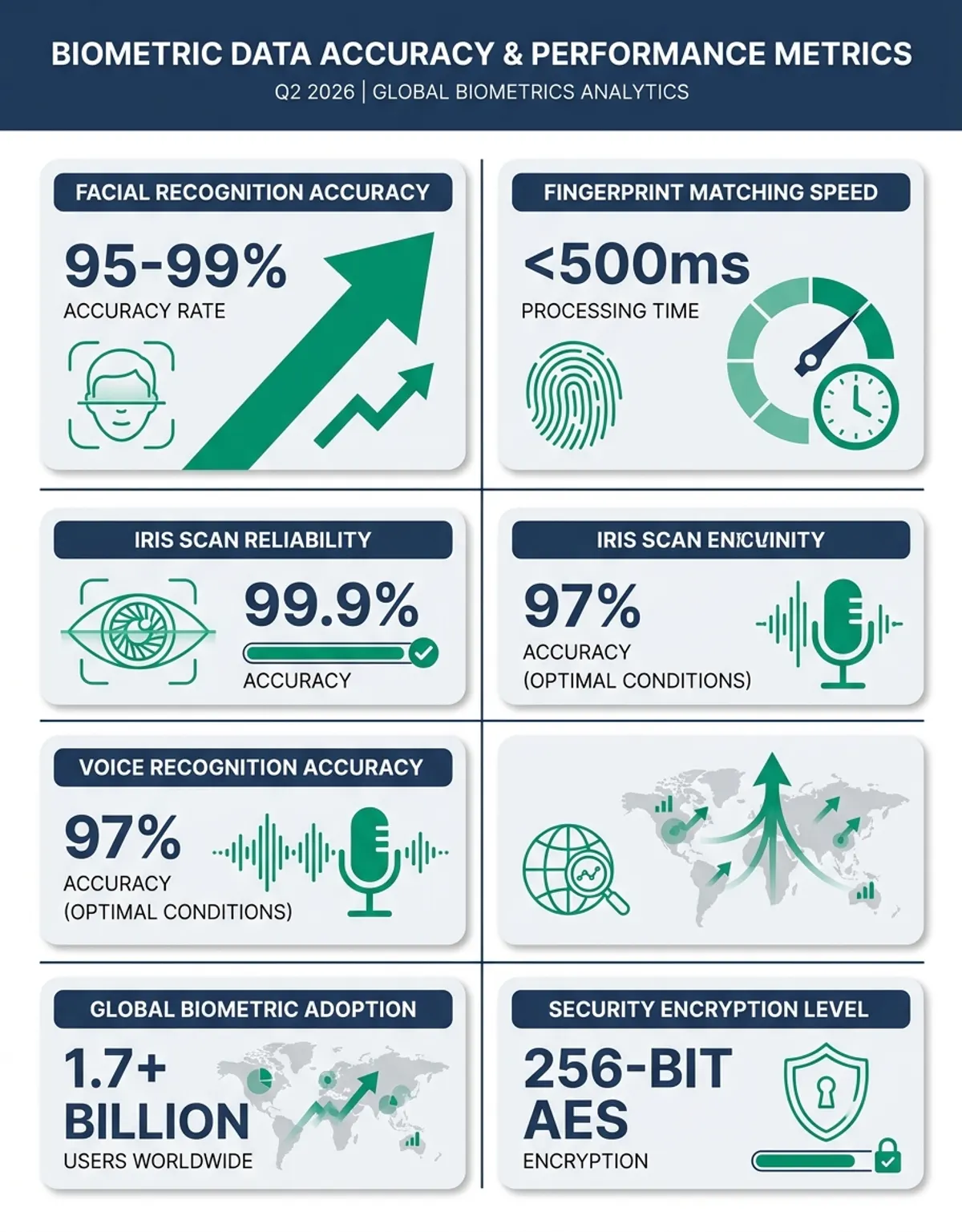 Infographic showing what is biometric data - Statistics/Data