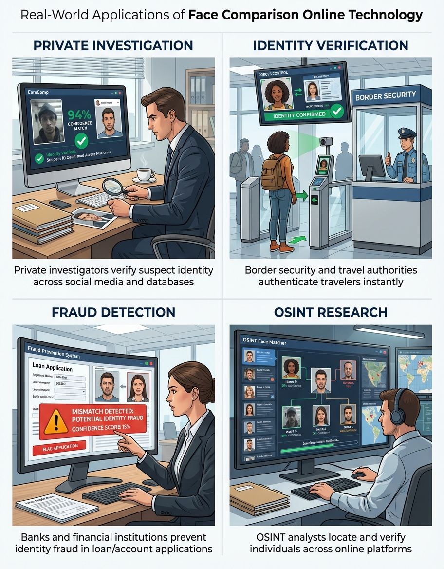 Face comparison online - Verification and advanced features