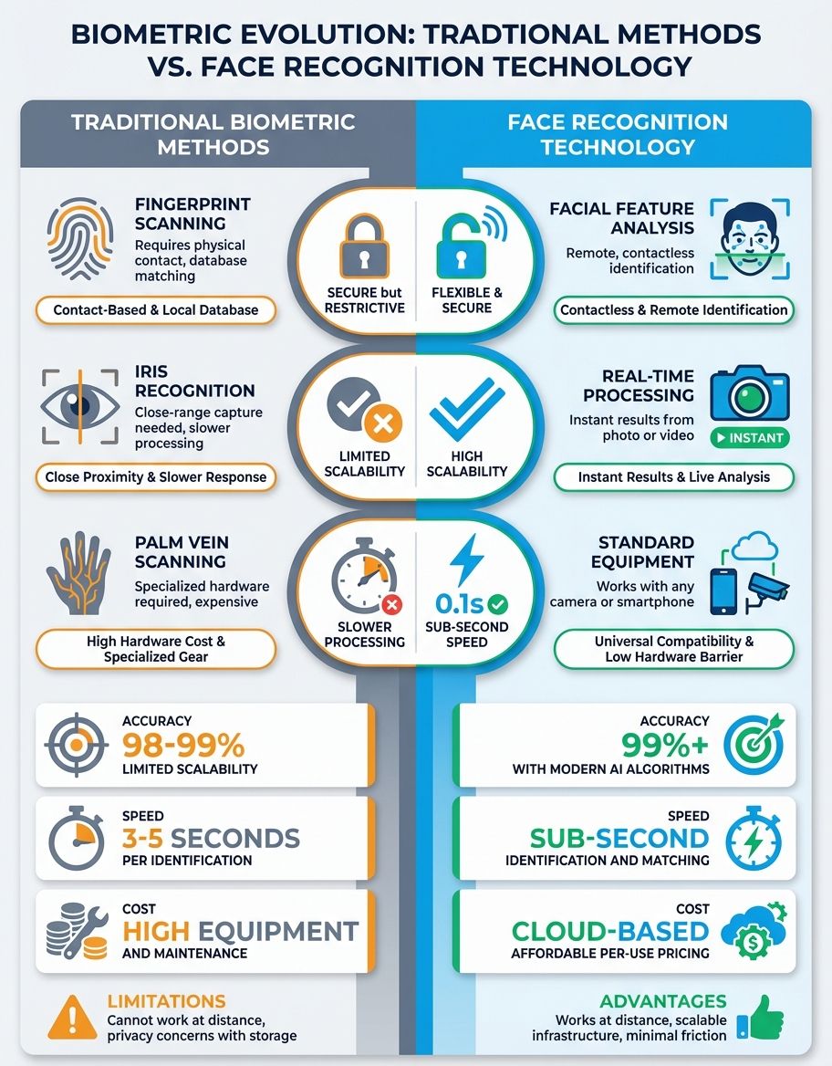 how face recognition technology works - biometric-comparison