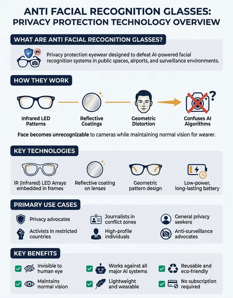 Anti Facial Recognition Glasses: Privacy Protection with Advanced Lens Technology