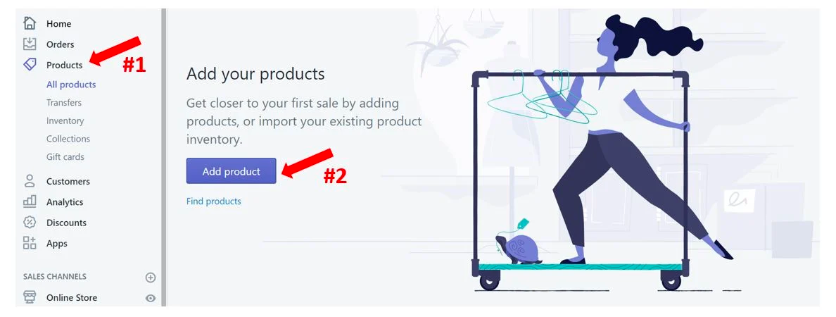 Add products to Shopify