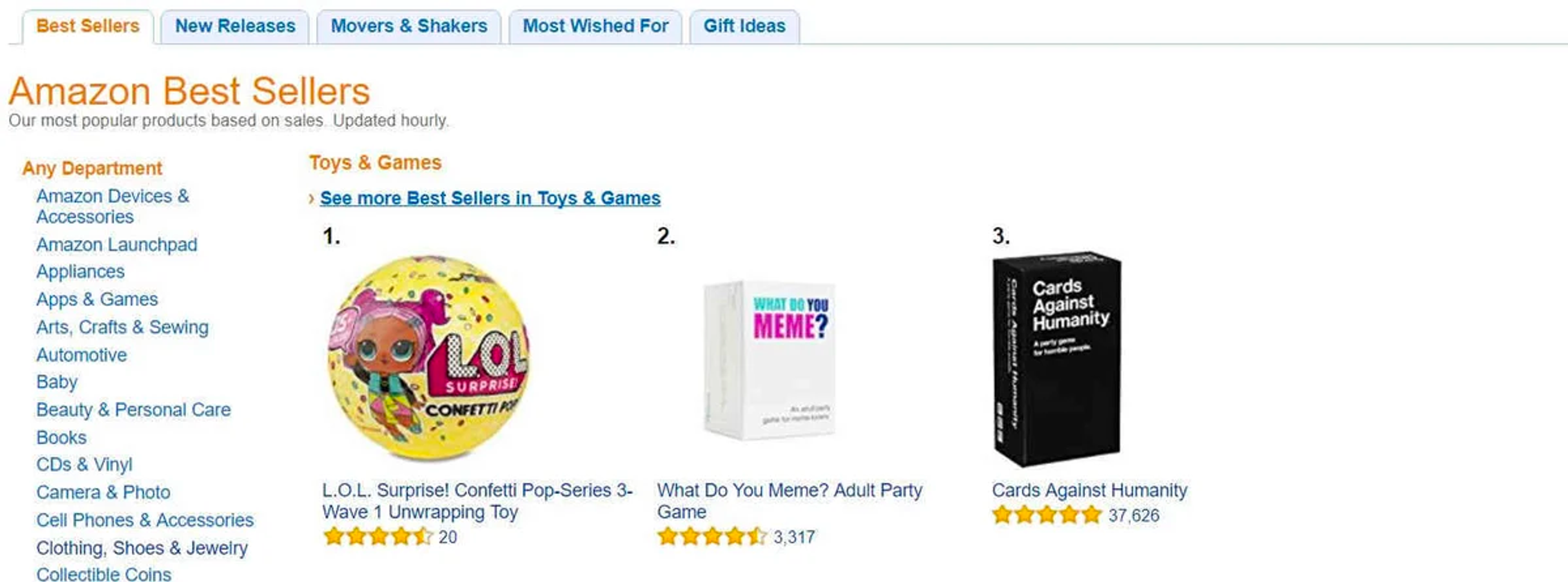 Amazon's best sellers