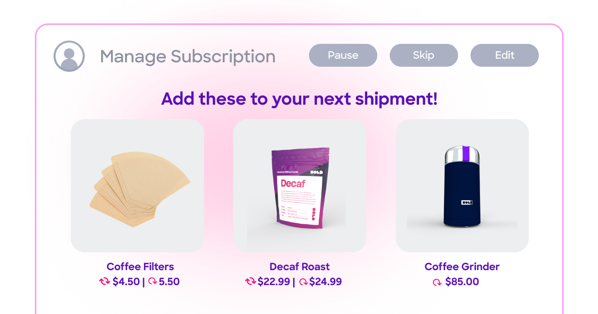 Customer Portal Upsells