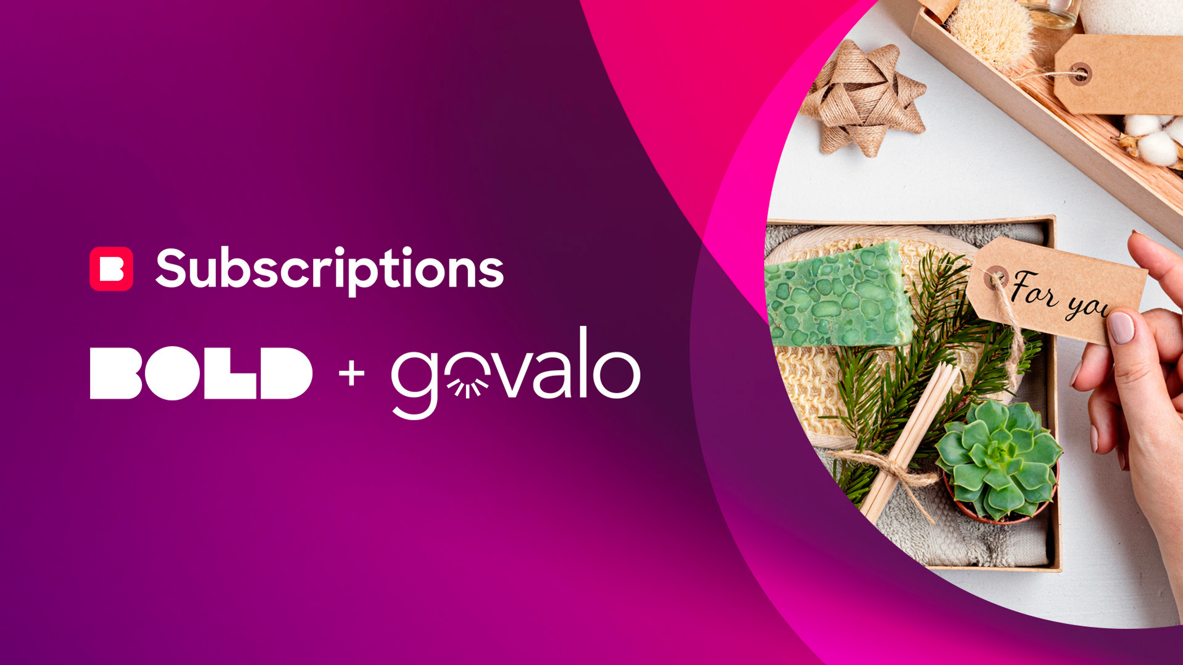 Image depicts Bold Subscriptions and Govalo logos