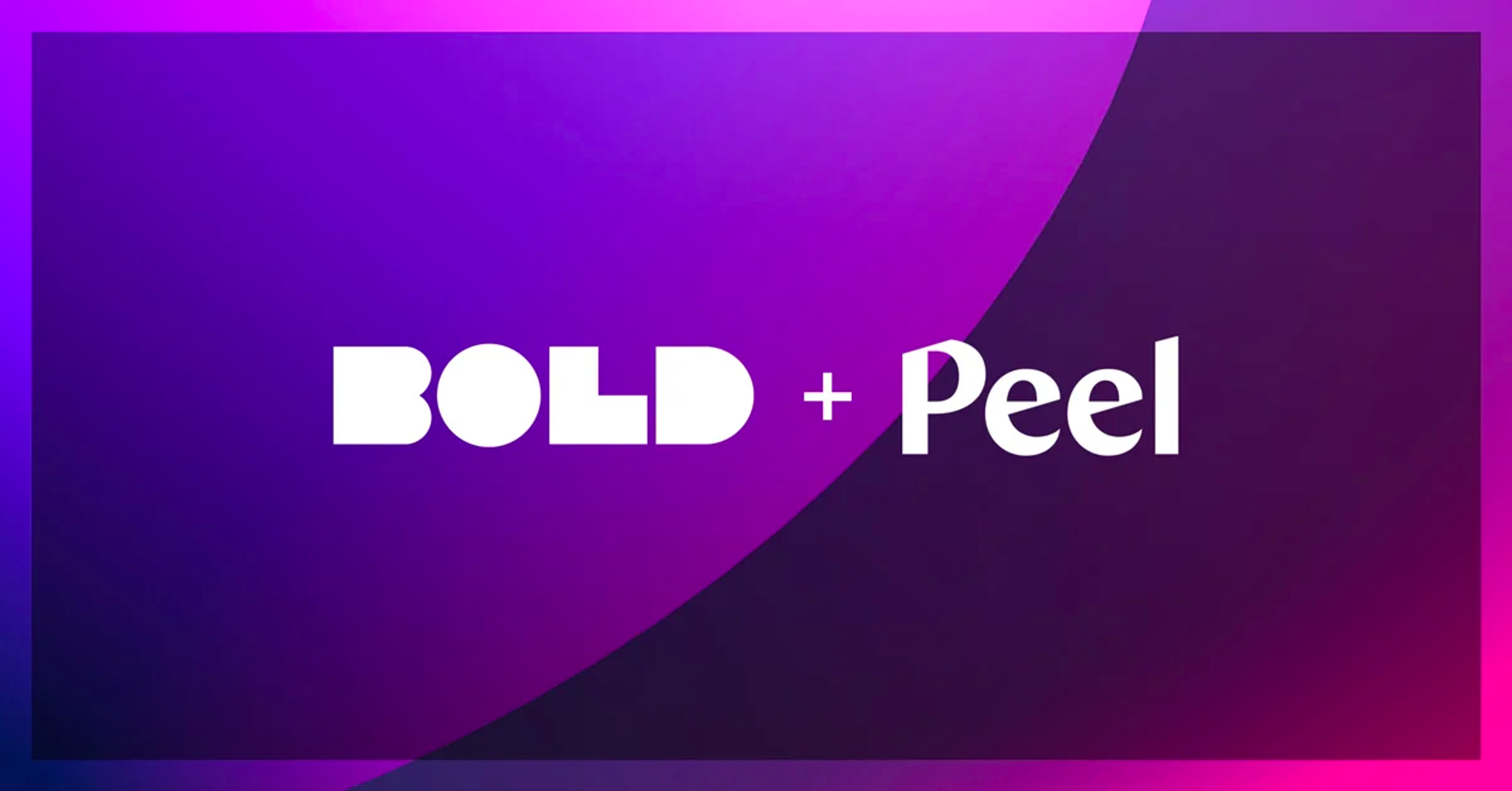 Bold Commerce and Peel Insights logos