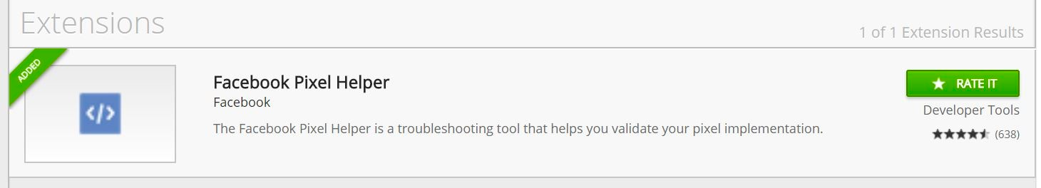Chrome extension showing as added