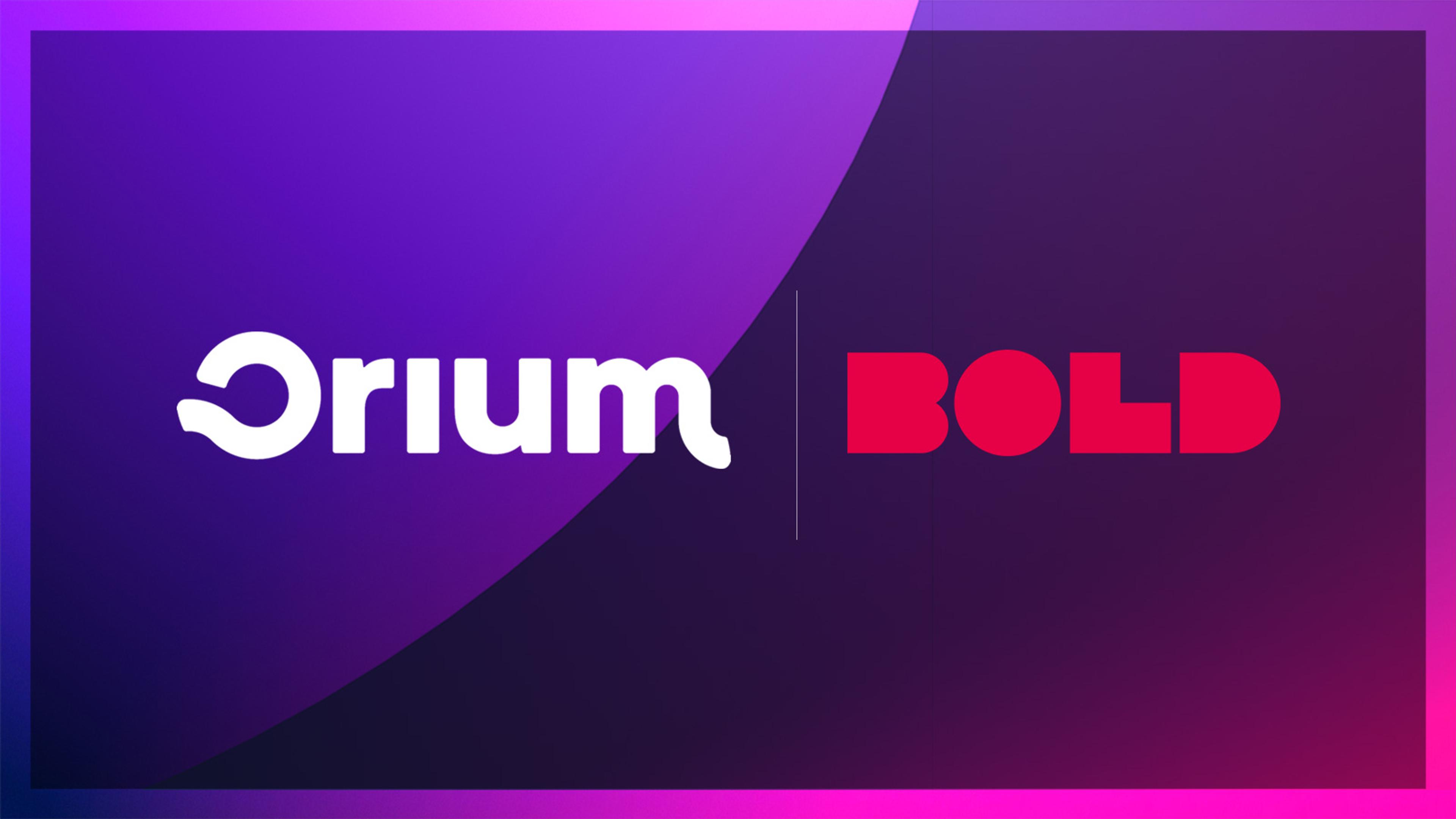 Orium logo and Bold Commerce logo side by side 