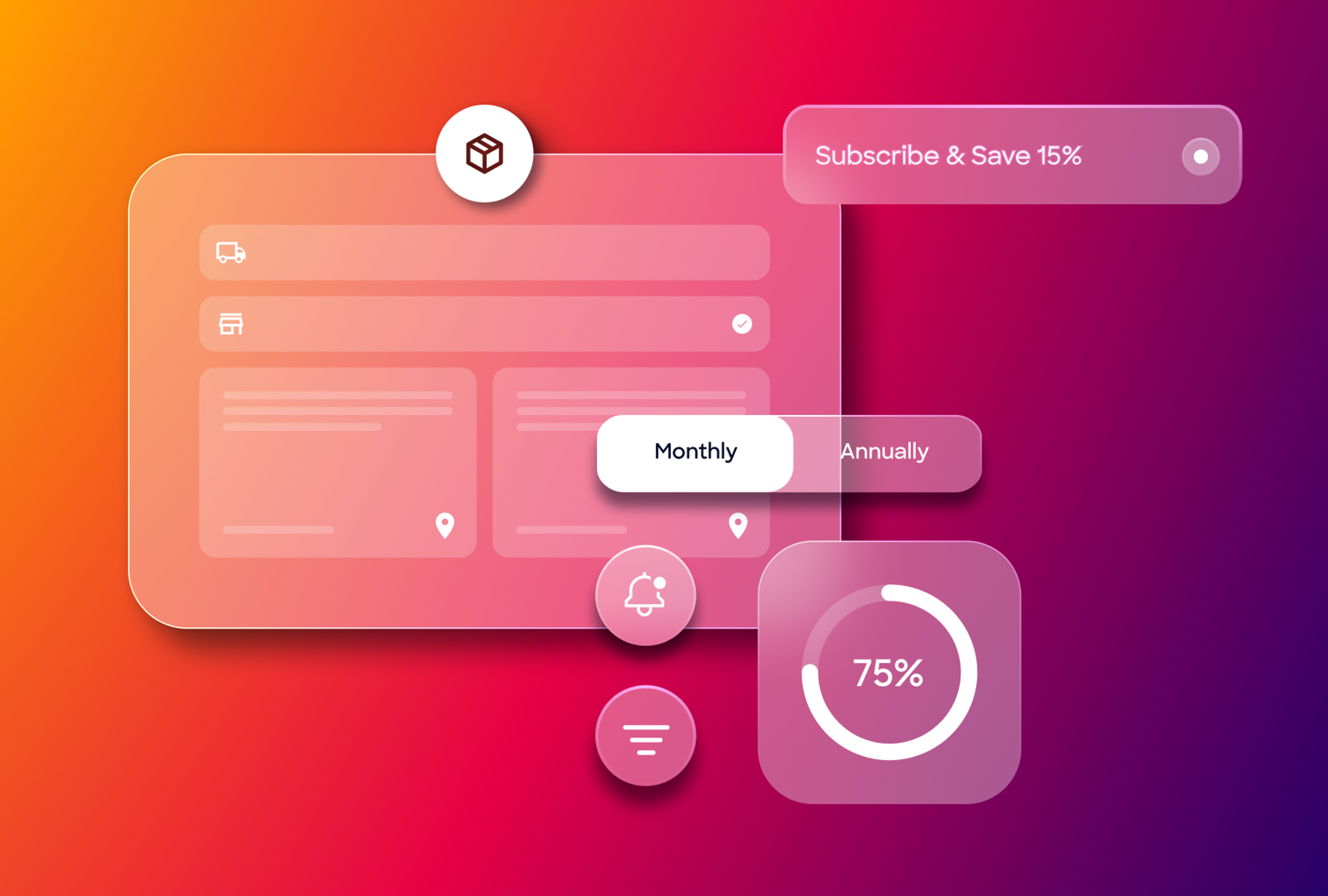 Custom checkout graphic