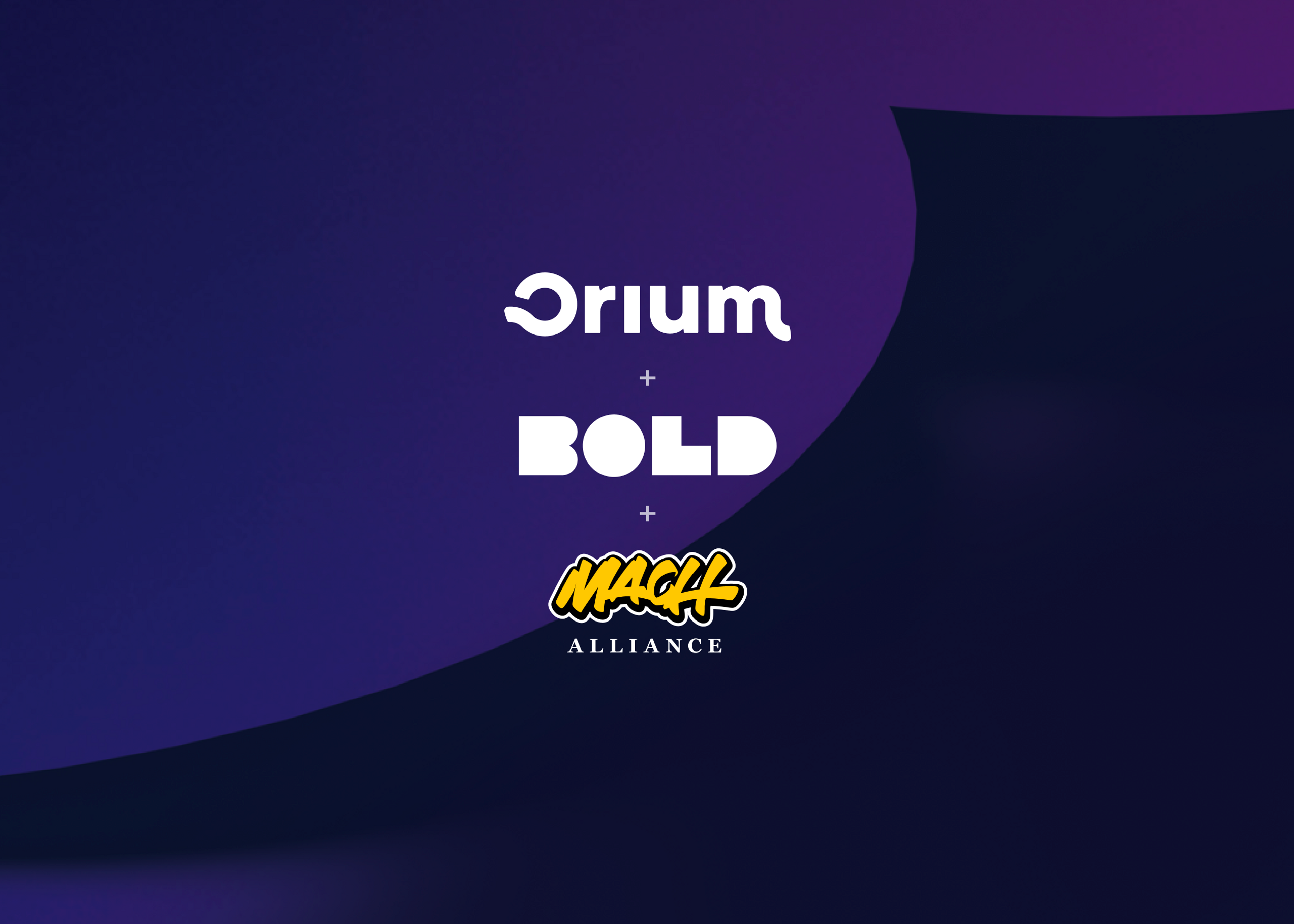 Orium + Bold + MACH Alliance logos