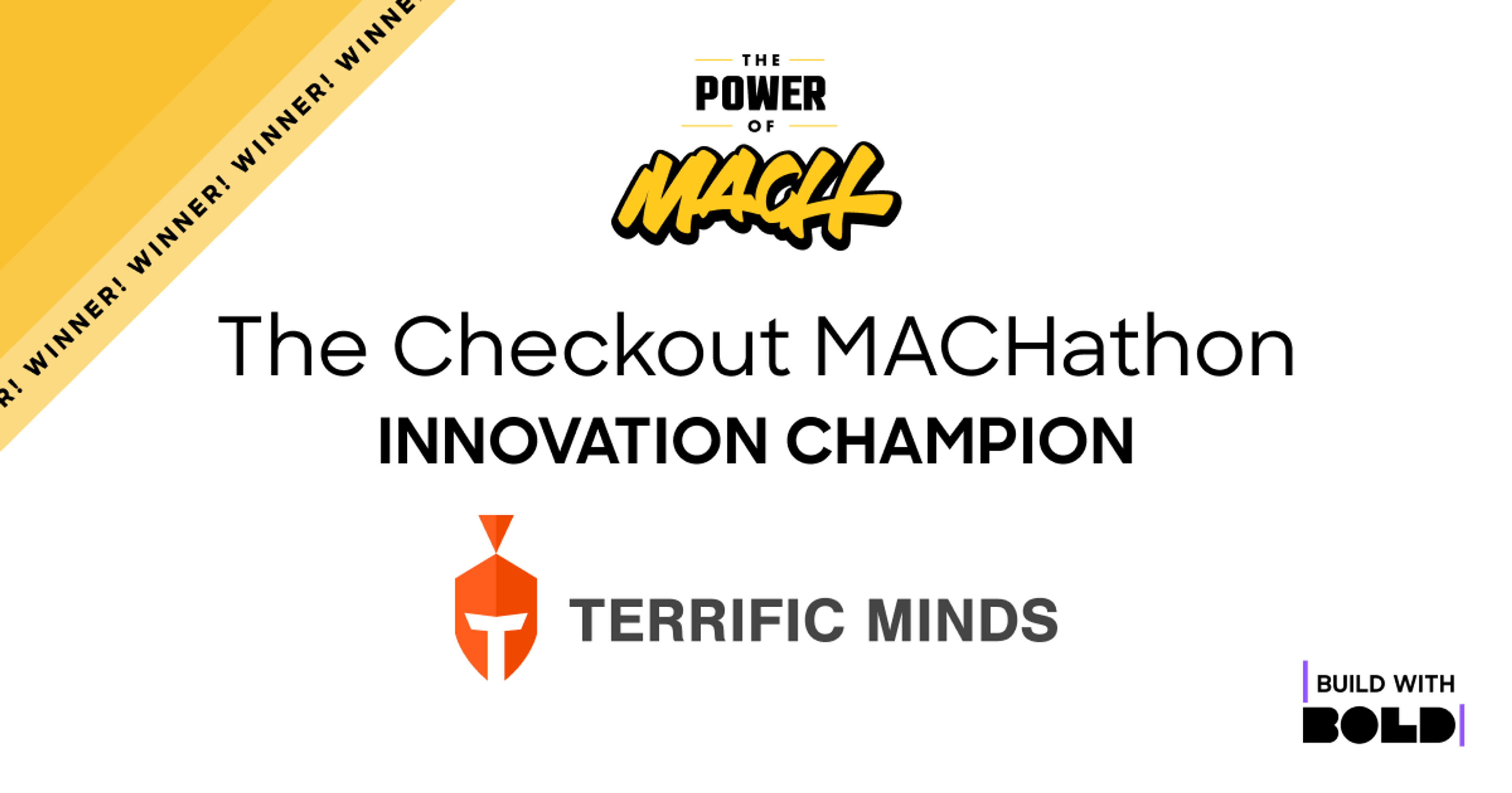 Terrific Minds: The Checkout Machathon Innovation Champion