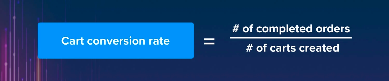 Cart conversion rate formula