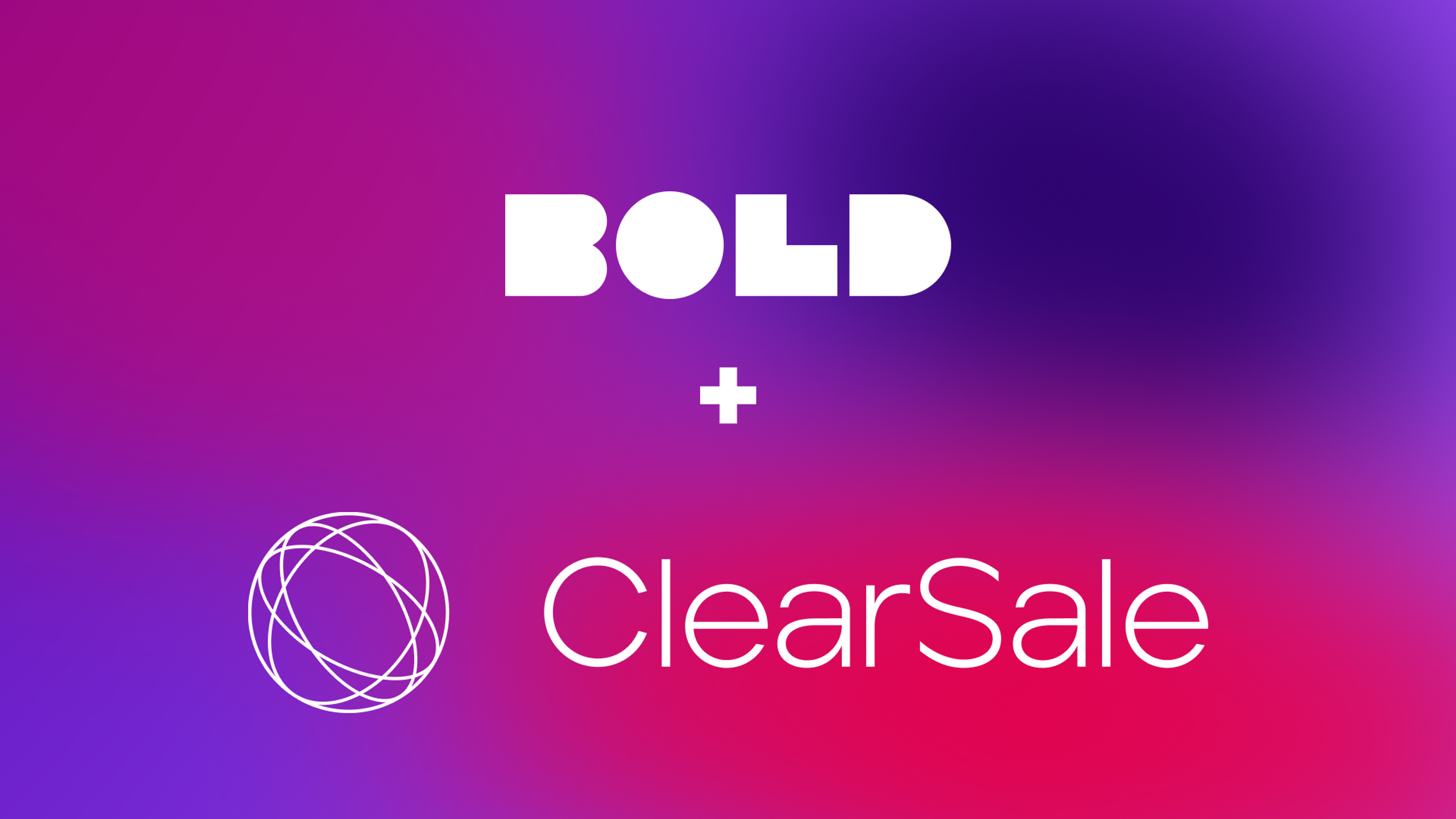 The words Bold + Clearsale next to ClearSale logo