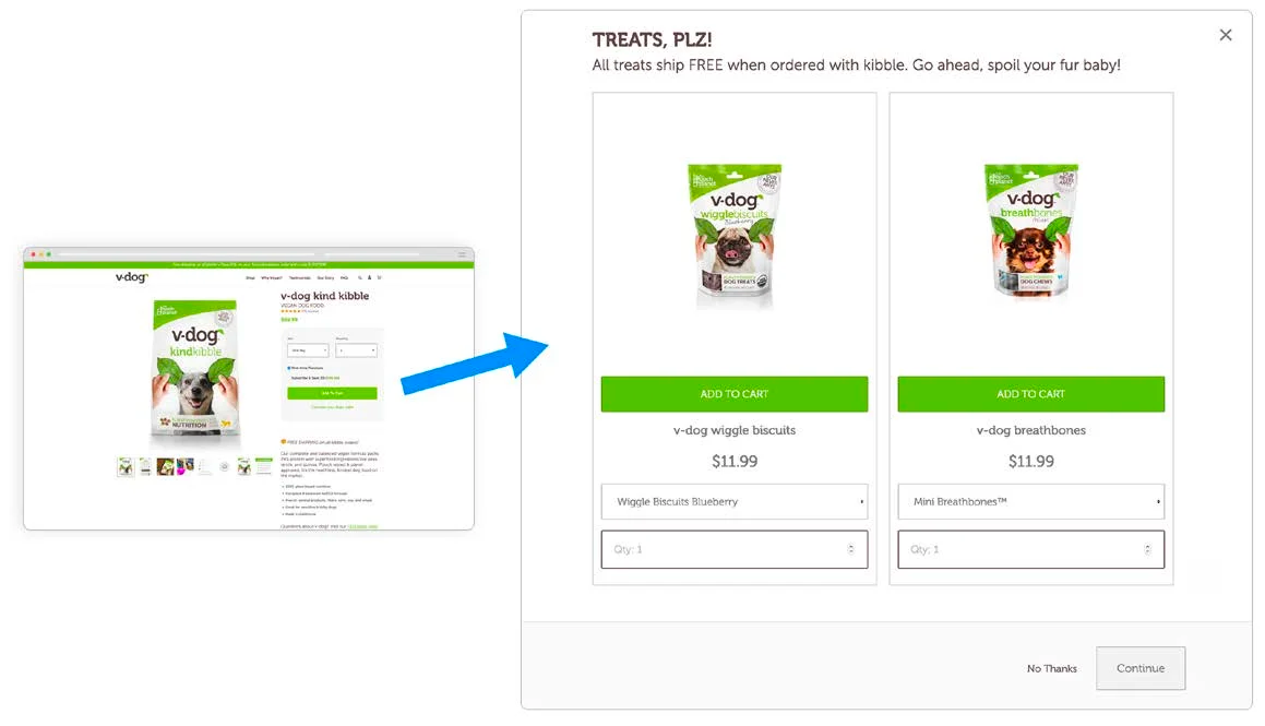V-Dog Upsell