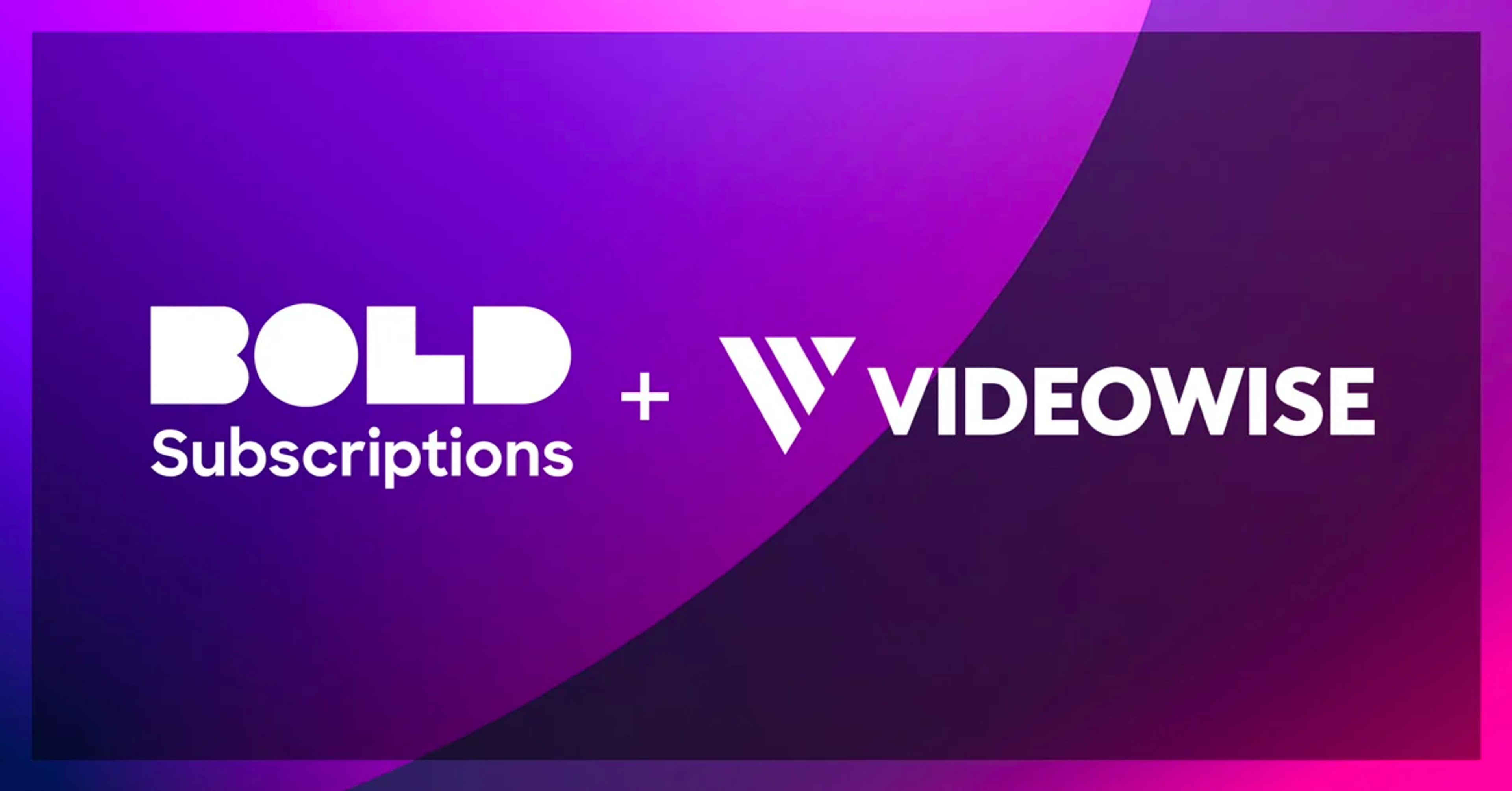 Videowise and Bold Subscriptions logos