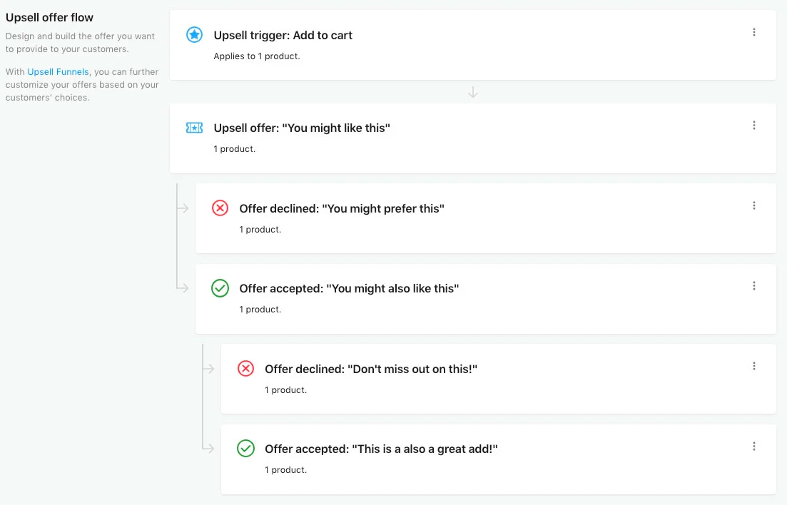 Screenshot of Bold Upsell