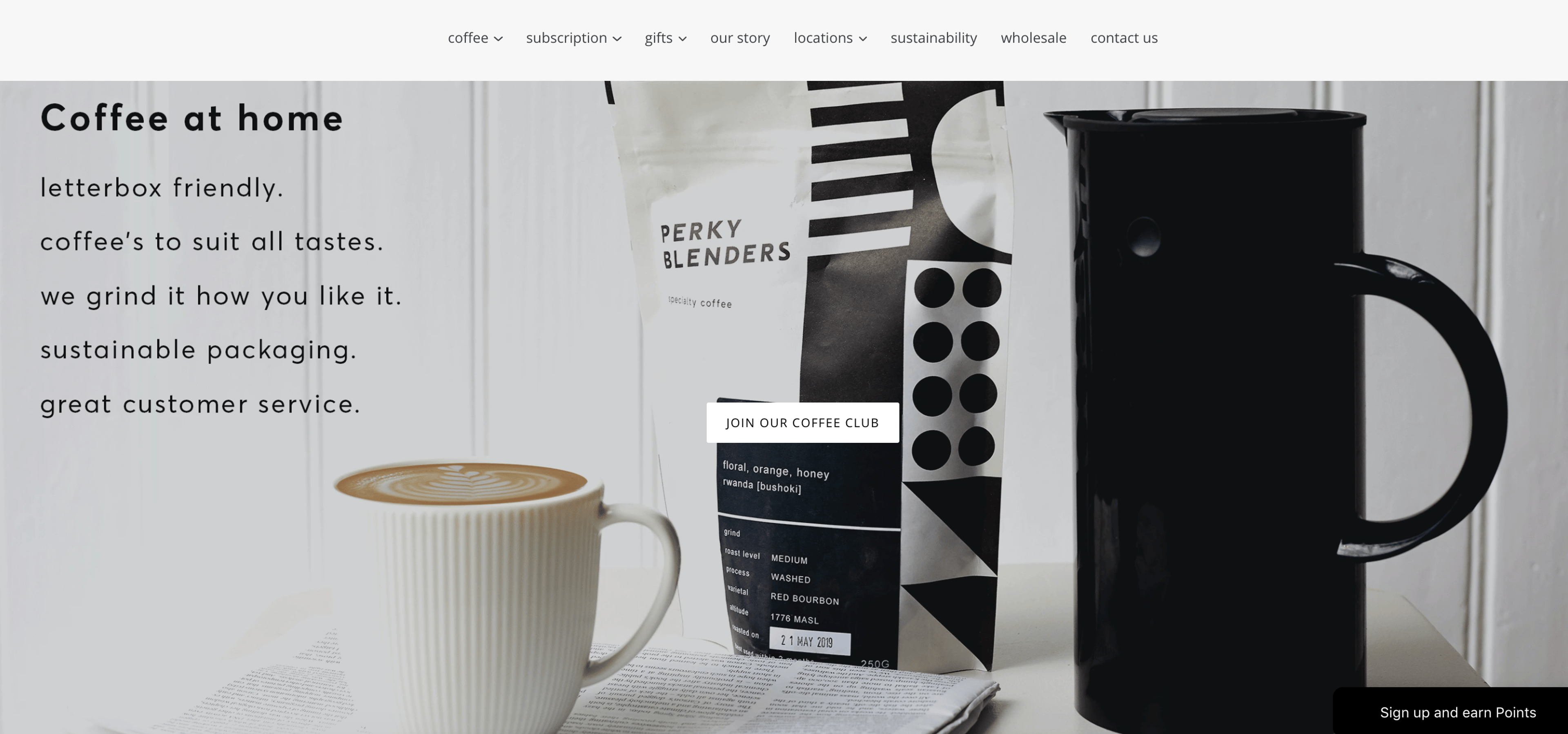 Image of coffee subscription
