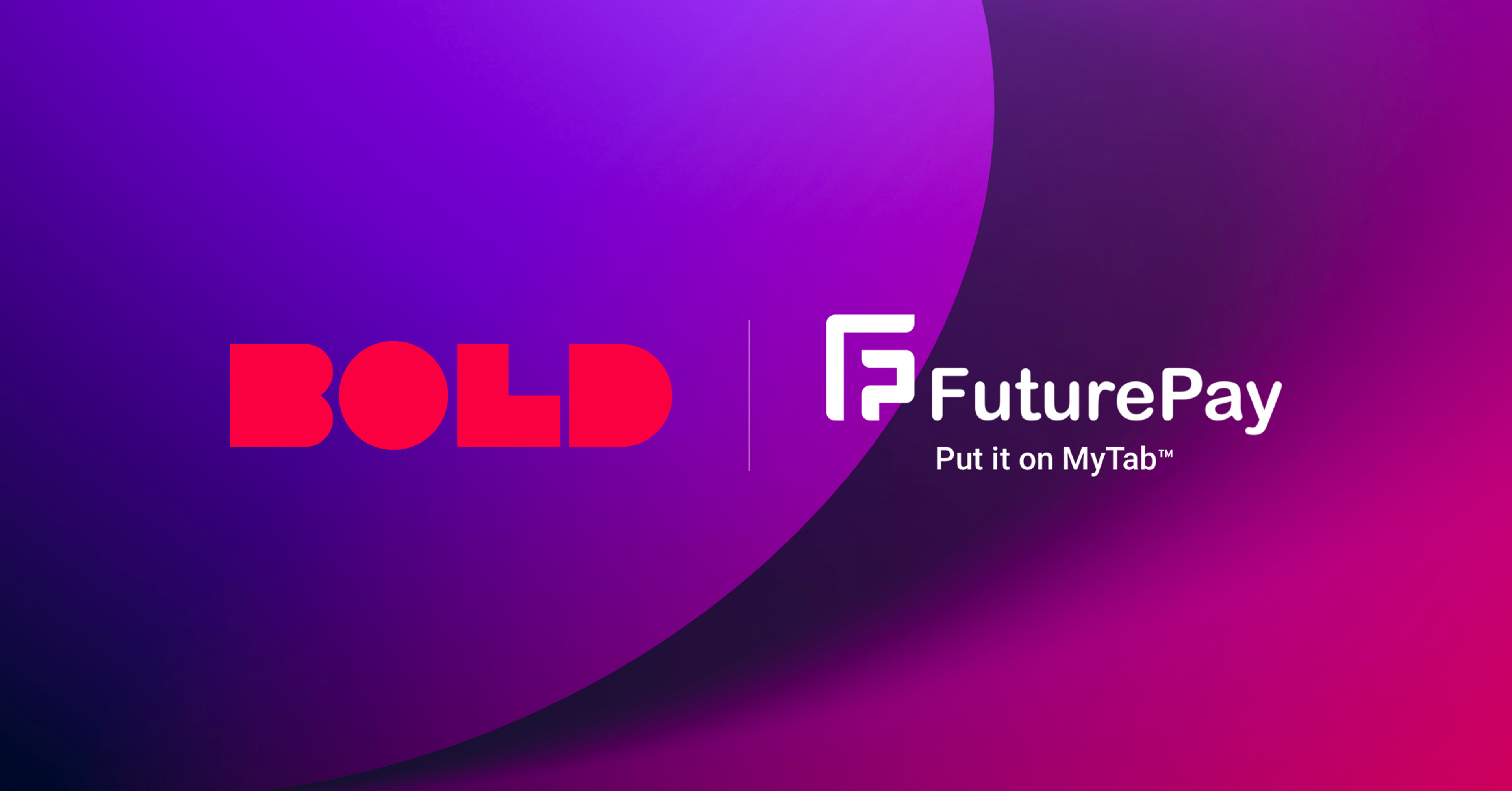 Banner graphic with Bold and FuturePay logos