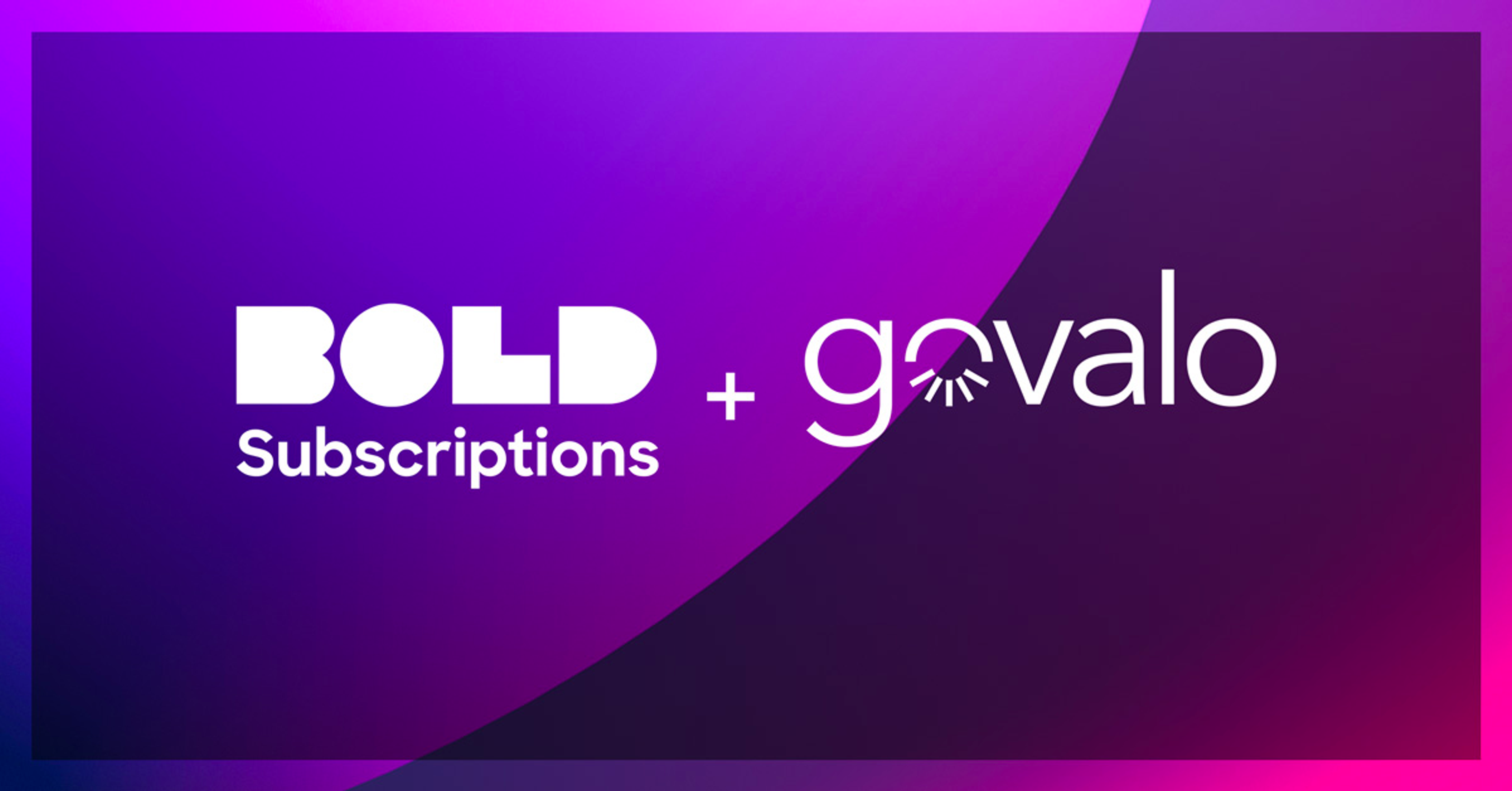 Govalo and Bold Subscriptions logos
