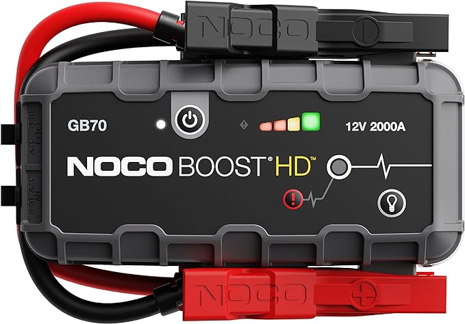 NOCO Boost HD GB70 2000 Amp 12-Volt UltraSafe Lithium Jump Starter