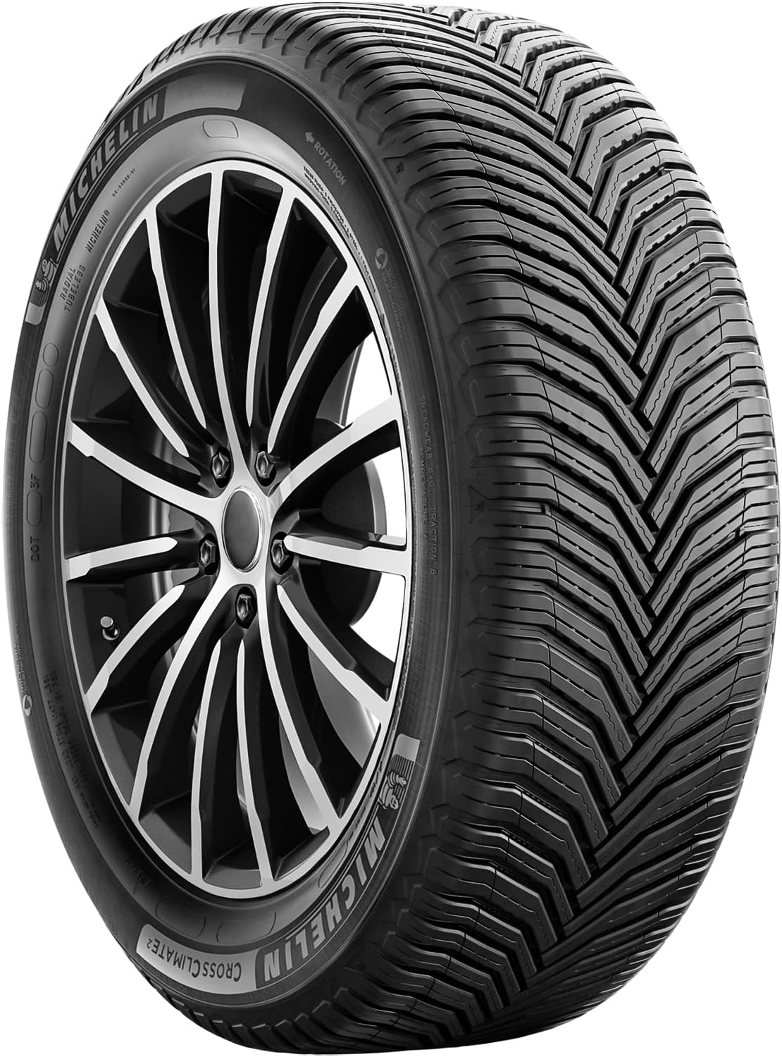  Michelin CrossClimate2 All-Season Radial Car Tire for Grand Touring, 235/40R18/XL 95V