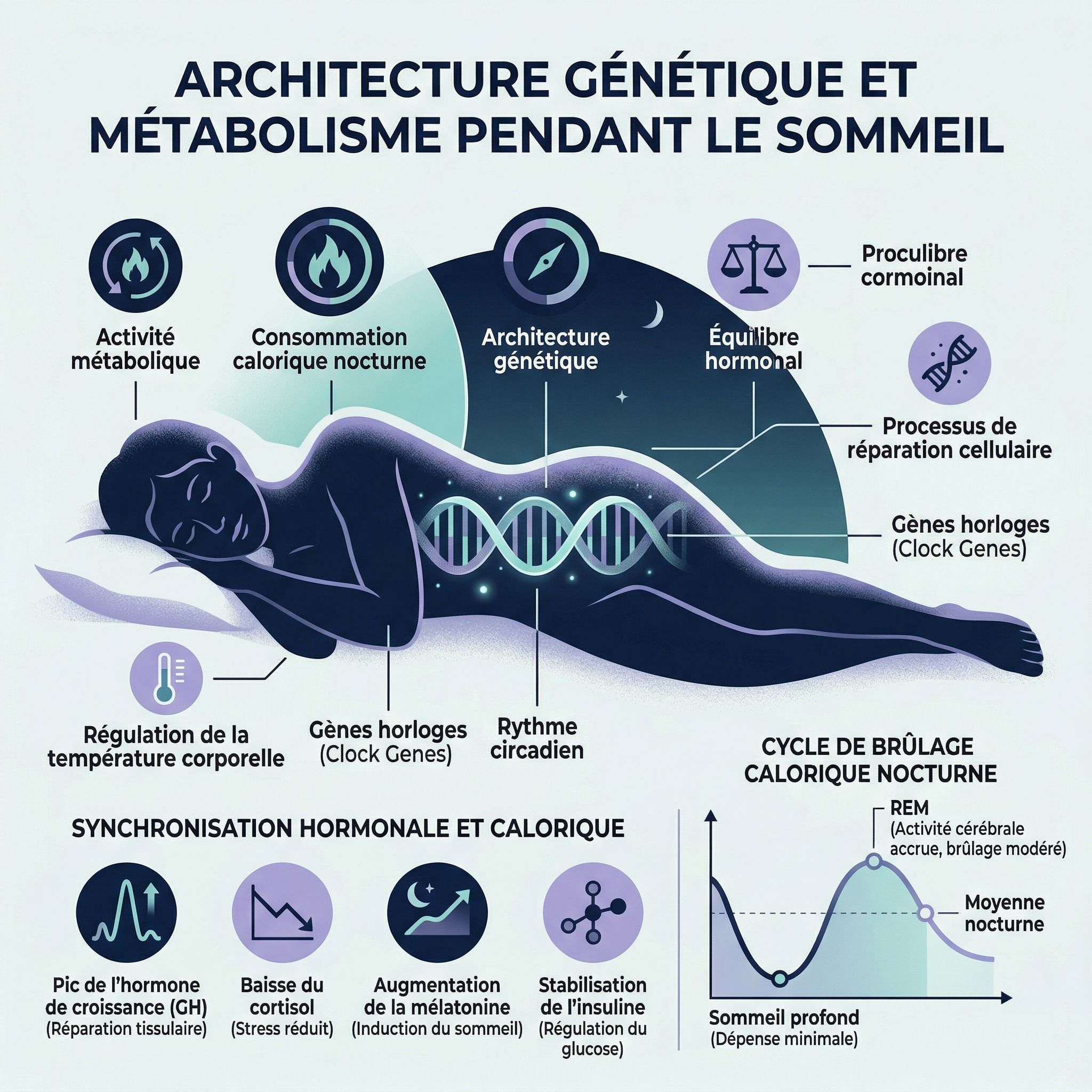 Gènes et perte de poids : le secret d'un métabolisme nocturne performant