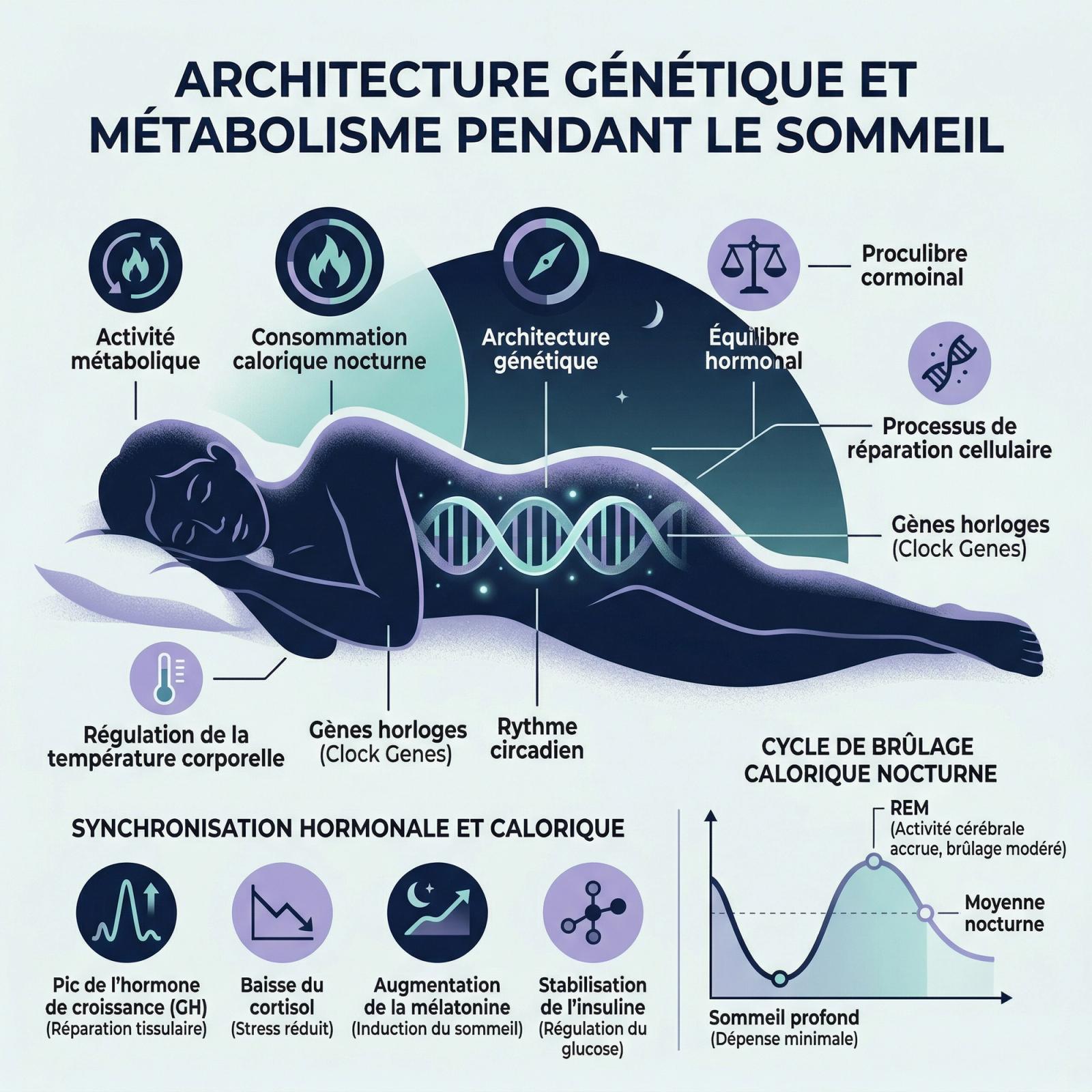 Gènes et perte de poids : le secret d'un métabolisme nocturne performant
