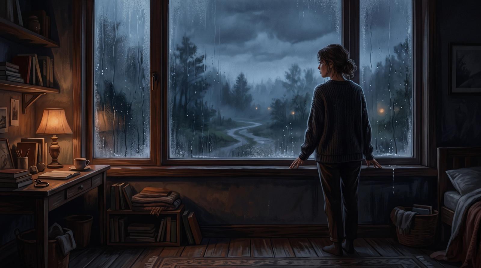 Dreaming of looking out a window: Between crossing the threshold and the cozy safety of glass
