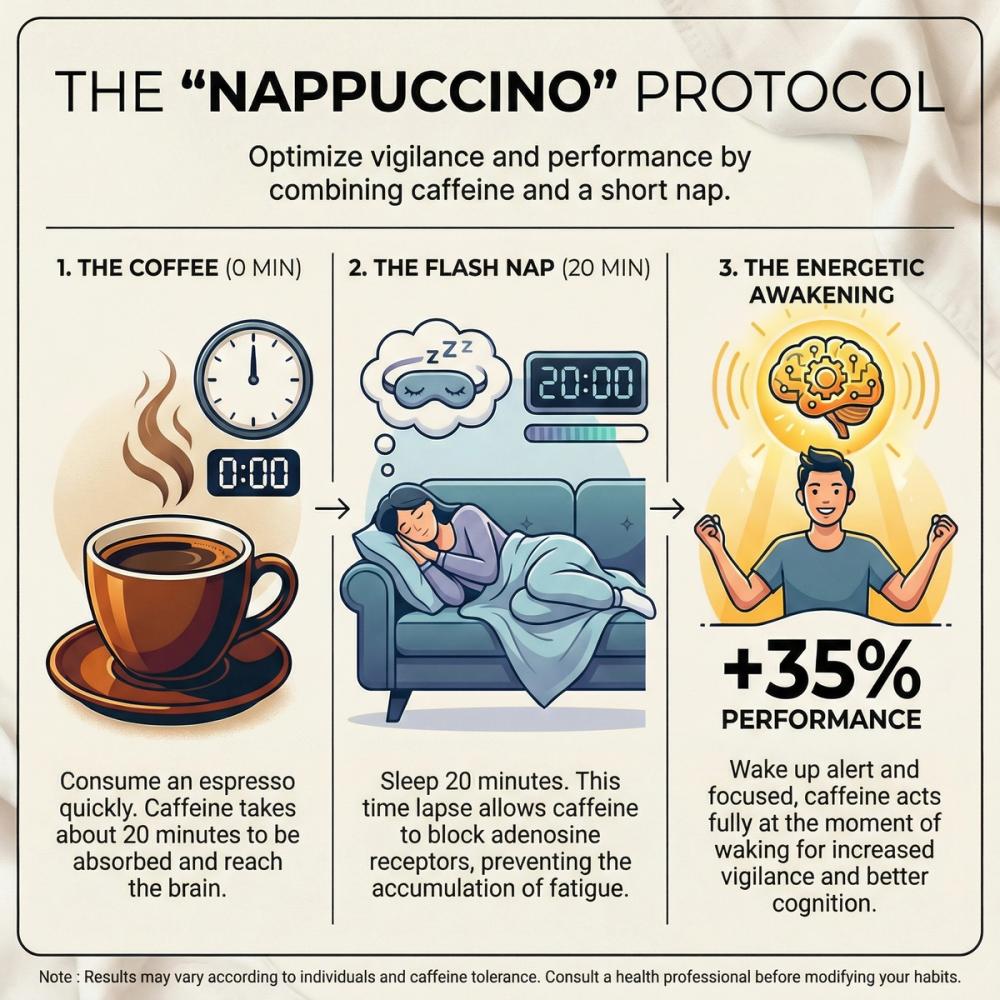 Biohacking the Nap: The 'Nappuccino' Protocol Biohacking the Nap: The 'Nappuccino' Protocol