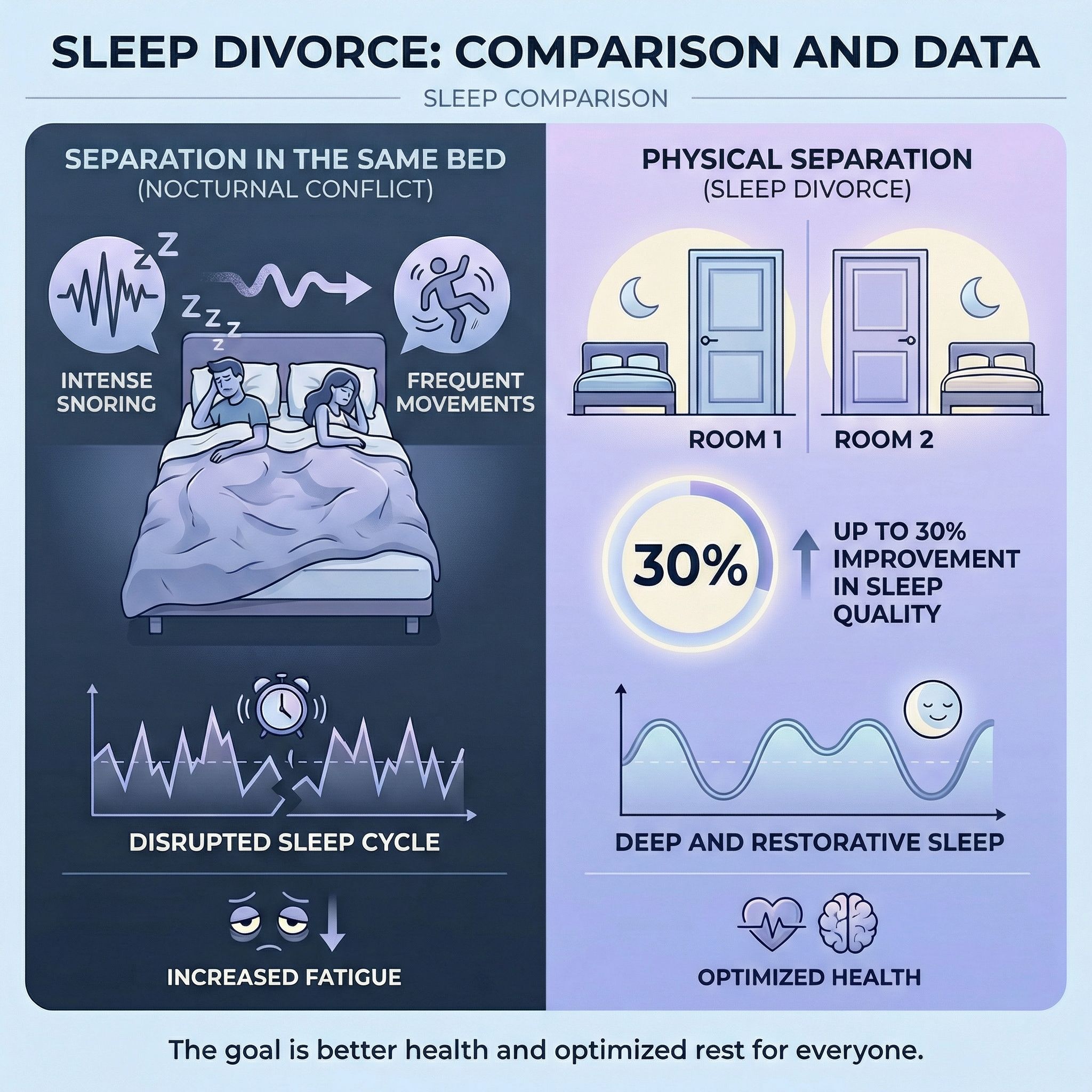 Sleep Divorce': Sleeping Separately to Sleep Better