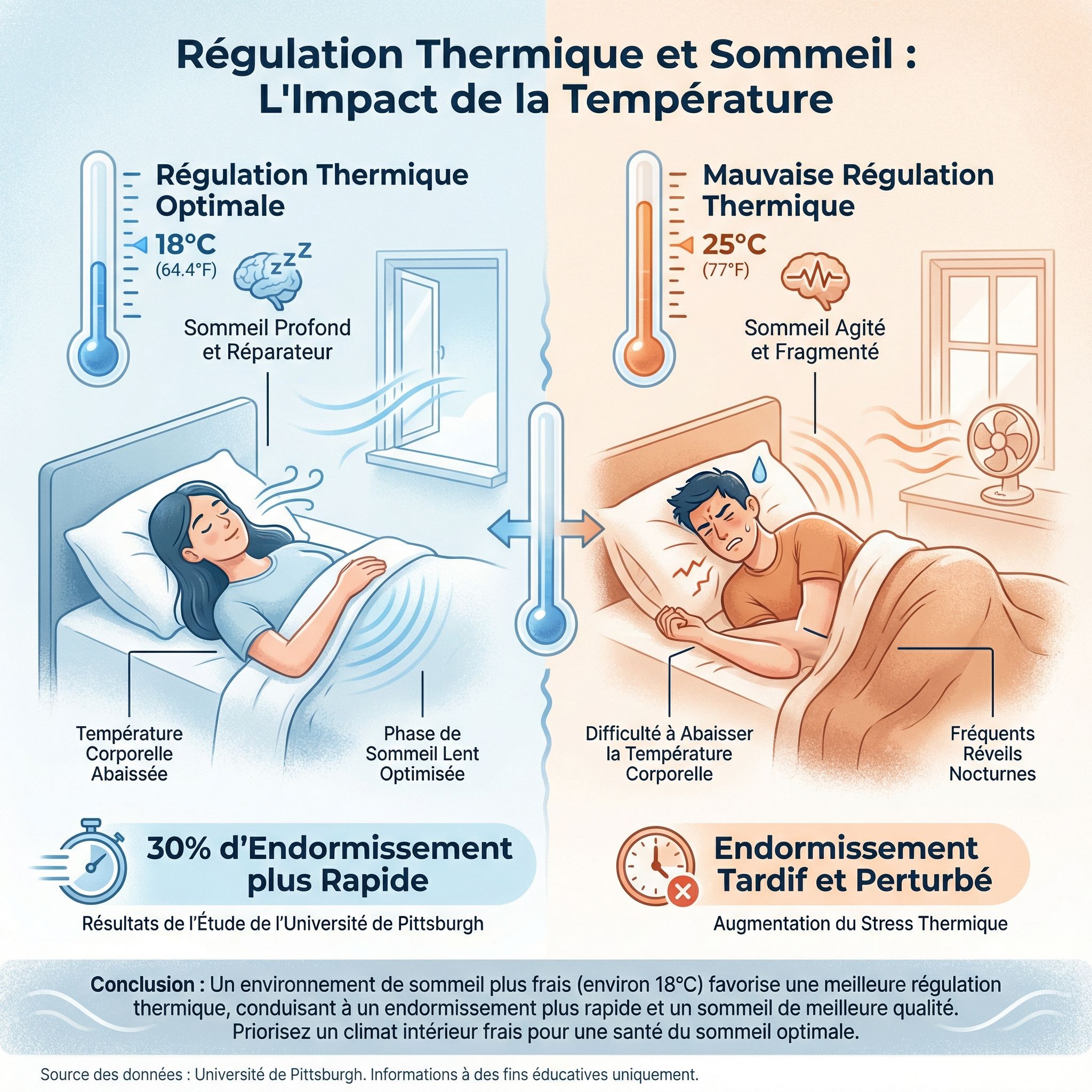 La Régulation Thermique : Pourquoi il faut dormir à 18°C